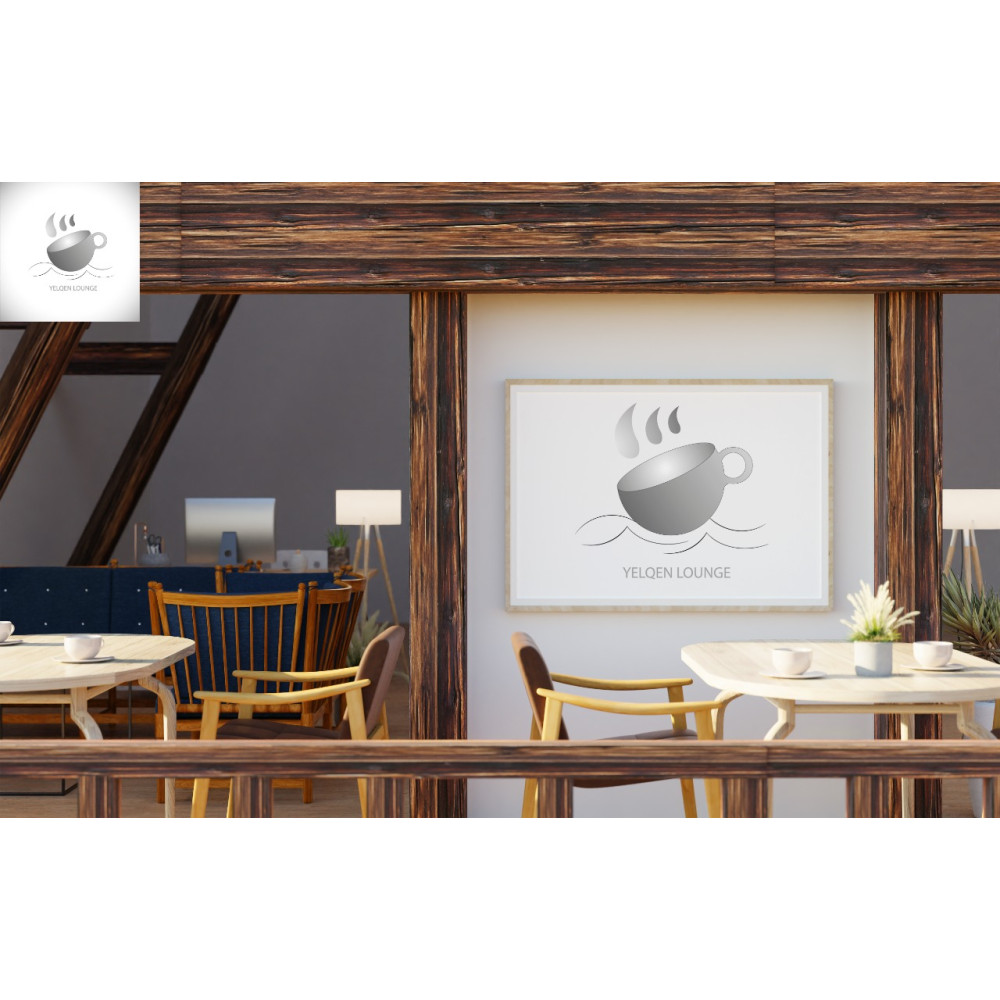 Kafe restaurant logo tasarımı yarışmasına HezretleriArt tarafından girilen tasarım