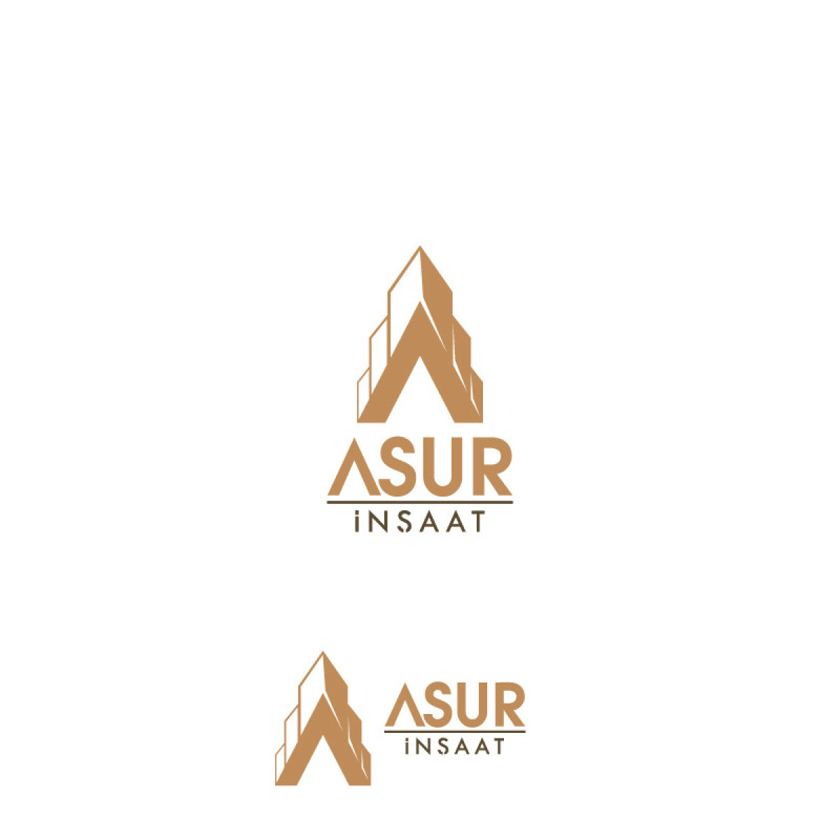 Tasarlayan erart design-ASUR İNŞAAT İÇİN LOGO TASARIM