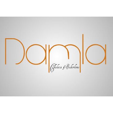 DAMLA Çikolata ve Şekerleme logo tasarım yarışmasına tasarımcı Esraya tarafından sunulan  tasarım 