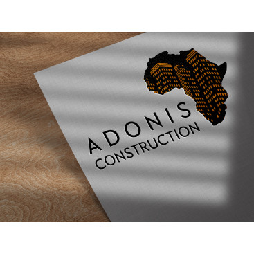 Adonis Construction Logo Tasarımı yarışmasına tasarımcı ozanurtekin tarafından sunulan  tasarım 