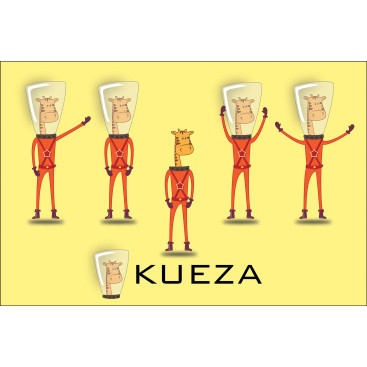 KUEZA Logo Tasarımı  yarışmasına tasarımcı Pineappleᵀᴹ tarafından sunulan  tasarım 