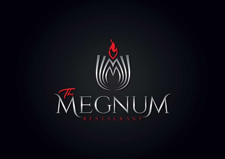 The Megnum Restoranı İçin Logo Tasarım. yarışmasına tasarımcı İNNOVASYON tarafından sunulan  tasarım 