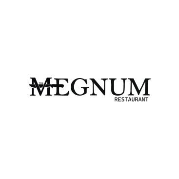 The Megnum Restoranı İçin Logo Tasarım. yarışmasına tasarımcı Mavili26 tarafından sunulan  tasarım 