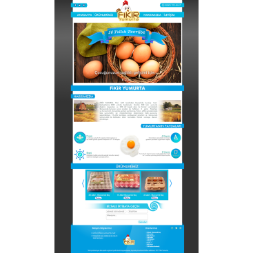 YUMURTA FİRMAMIZA WEB TASARIM yarışmasına tasarımcı ΛTLΛS™ tarafından sunulan  tasarım 