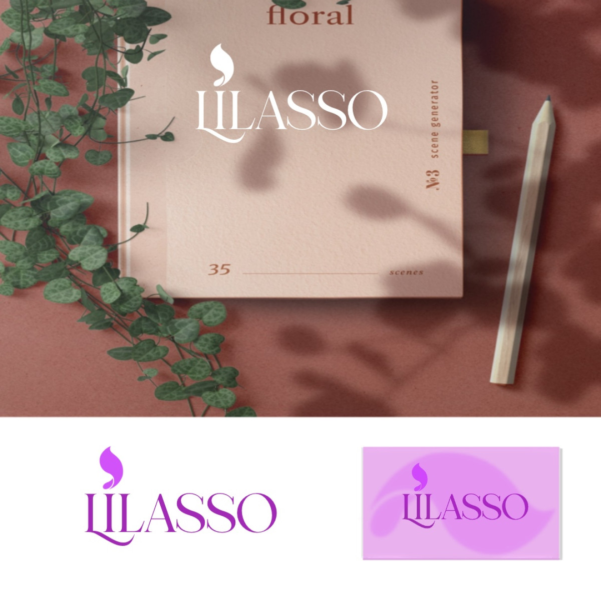 Tasarlayan muka production-''LİLASSO'' MARKASI İÇİN LOGO-KARTVİZİT