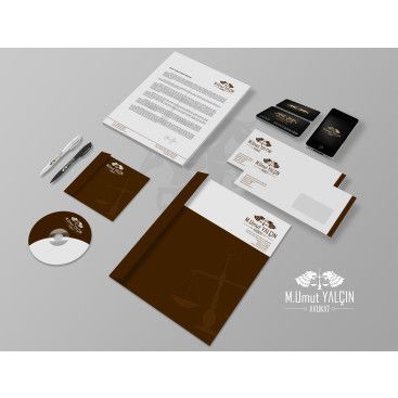 Avukatlık Bürosu Kurumsal Kimlik  yarışmasına tasarımcı BayTasarim tarafından sunulan  tasarım 