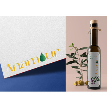 KURU MEYVE, ZEYTİNYAĞ MARKASI (ANAMOUR) yarışmasına tasarımcı ak4 tarafından sunulan  tasarım 