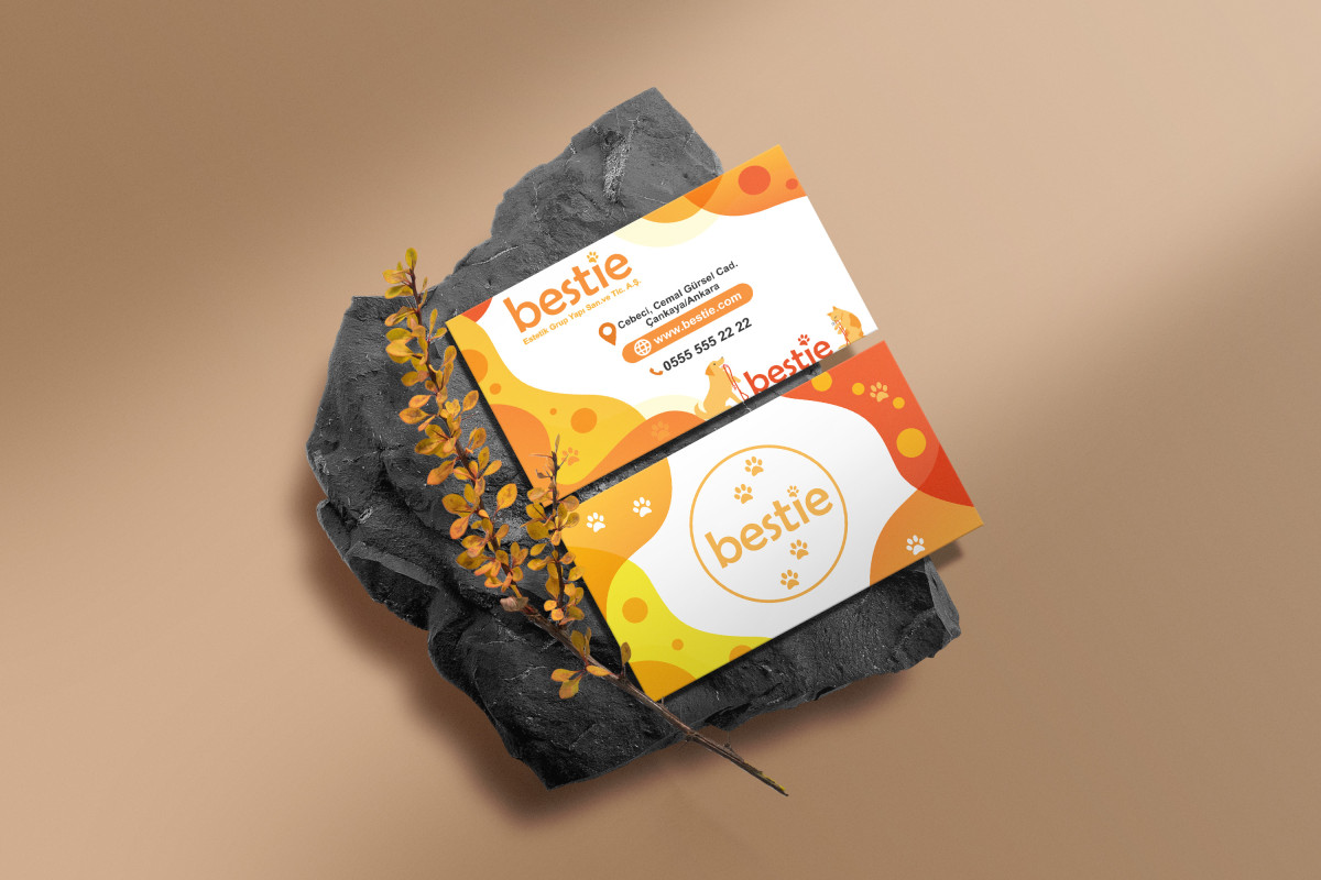 Tasarlayan elifgrafikdesign-Bestie Markamız için kurumsal kartvizit 