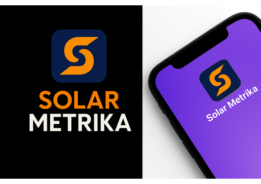 solarmetrica.com İçin Yenilikçi Logo yarışmasına tasarımcı inanç doğan tarafından sunulan  tasarım 