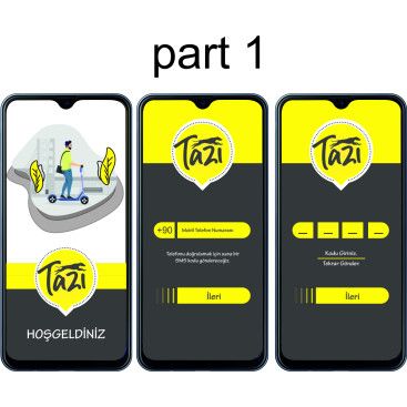 SCOOTER PAYLAŞIM SİSTEMİNE TASARIM yarışmasına tasarımcı Nureda_ tarafından sunulan  tasarım 