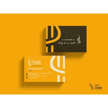 Mimarlık Kartvizit Çalışması yarışmasına tasarımcı beyzade tarafından sunulan  tasarım 