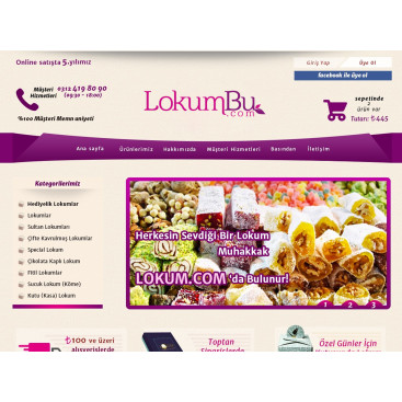 Lokumun yeni merkezi LokumBu.com'a Logo yarışmasına tasarımcı grfkismail tarafından sunulan  tasarım 