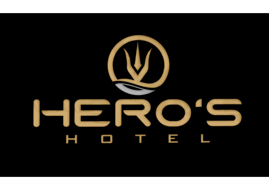 Hero’s hotel logo veya logotype yarışmasına tasarımcı hirakayra tarafından sunulan  tasarım 