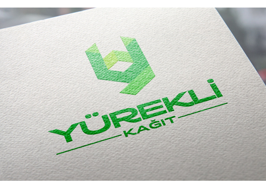 Yürekli Kağıt Yeni Logosunu Arıyor. yarışmasına tasarımcı TARIKca tarafından sunulan  tasarım 