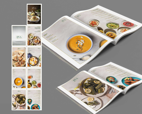 Restoran cafe tarzı menü tasarımı 