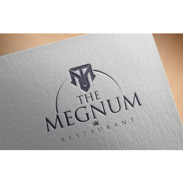The Megnum Restoranı İçin Logo Tasarım. yarışmasına tasarımcı GCLONR tarafından sunulan  tasarım 