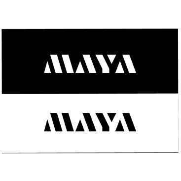 MAYA yazı karakteri ile bir inşaat proje yarışmasına tasarımcı Chiwely tarafından sunulan  tasarım 