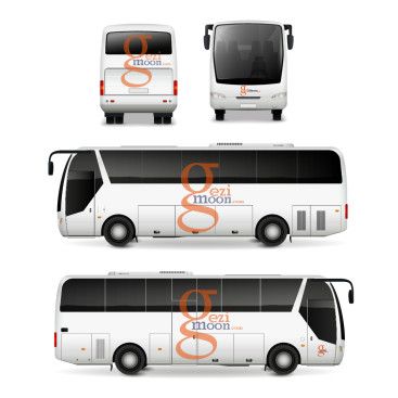 tur acentası için ilgi çekici göze hitap edecek  tabela otobüs yazısı ve cam vs yarışmasına tasarımcı FEMAS tarafından sunulan  tasarım 