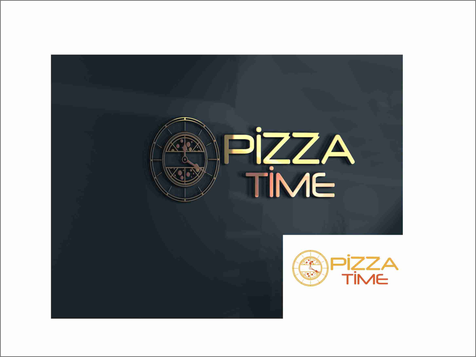 Tasarlayan elifgrafikdesign-Pizza Time Logo Tasarım Yarışması