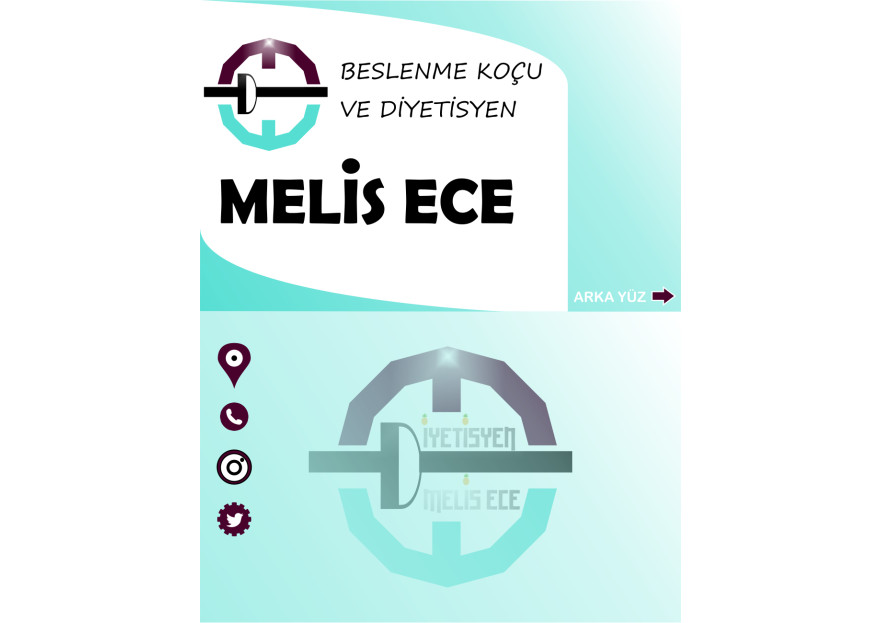 Diyetisyen İçin Logo ve Kartvizit  yarışmasına tasarımcı Mystogan tarafından sunulan  tasarım 
