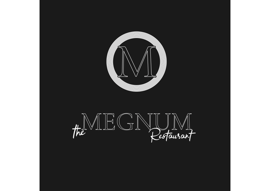 The Megnum Restoranı İçin Logo Tasarım. yarışmasına tasarımcı Burk3V tarafından sunulan  tasarım 