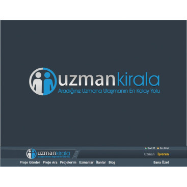 UzmanKirala.com Logo Revizyonu yarışmasına tasarımcı altun1411 tarafından sunulan  tasarım 