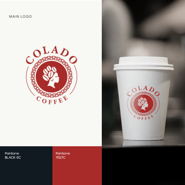 Kahve zinciri markamızın logo tasarımı yarışmasına tasarımcı redsockset tarafından sunulan  tasarım 