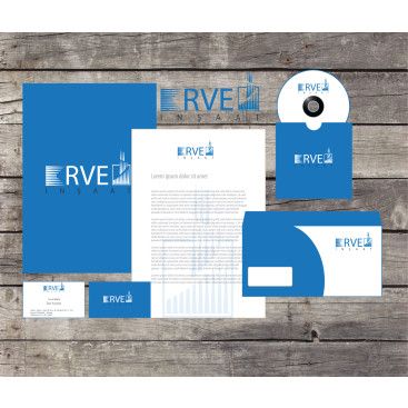 ERVE İnşaat İçin Logo+KurumsalKimlik yarışmasına tasarımcı aygun tarafından sunulan  tasarım 