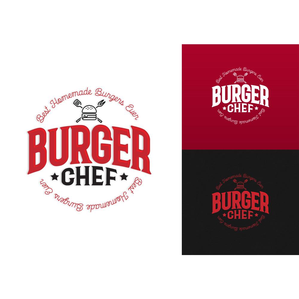 BURGERCHEF LOGO TASARIMI yarışmasına Hello tarafından girilen tasarım