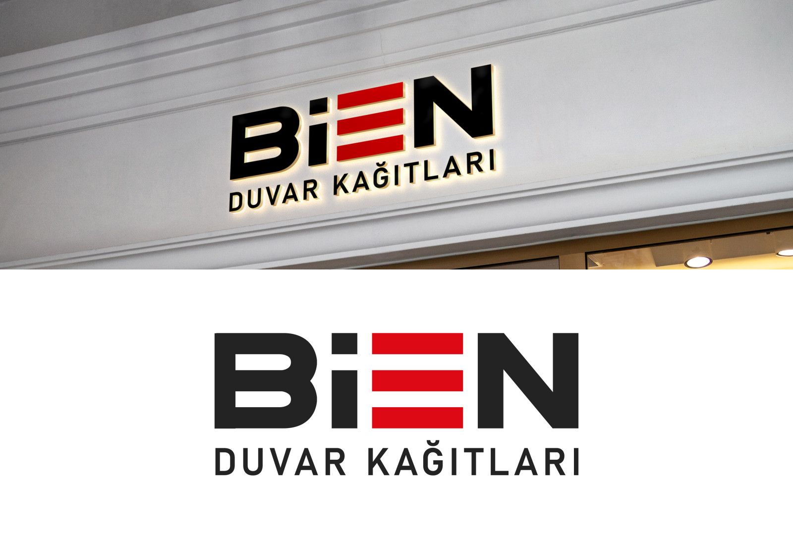 Tasarlayan ADGraphic-duvar kağıdı firmamıza güçlü farkı logo