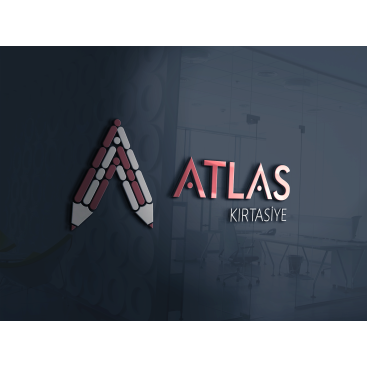 Atlas Kırtasiye yeni logosunu arıyor  yarışmasına tasarımcı T LOGOS tarafından sunulan  tasarım 