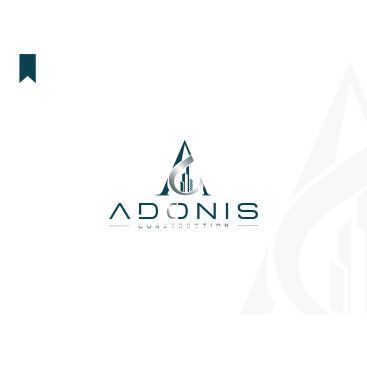 Adonis Construction Logo Tasarımı yarışmasına tasarımcı ogzhnygns tarafından sunulan  tasarım 