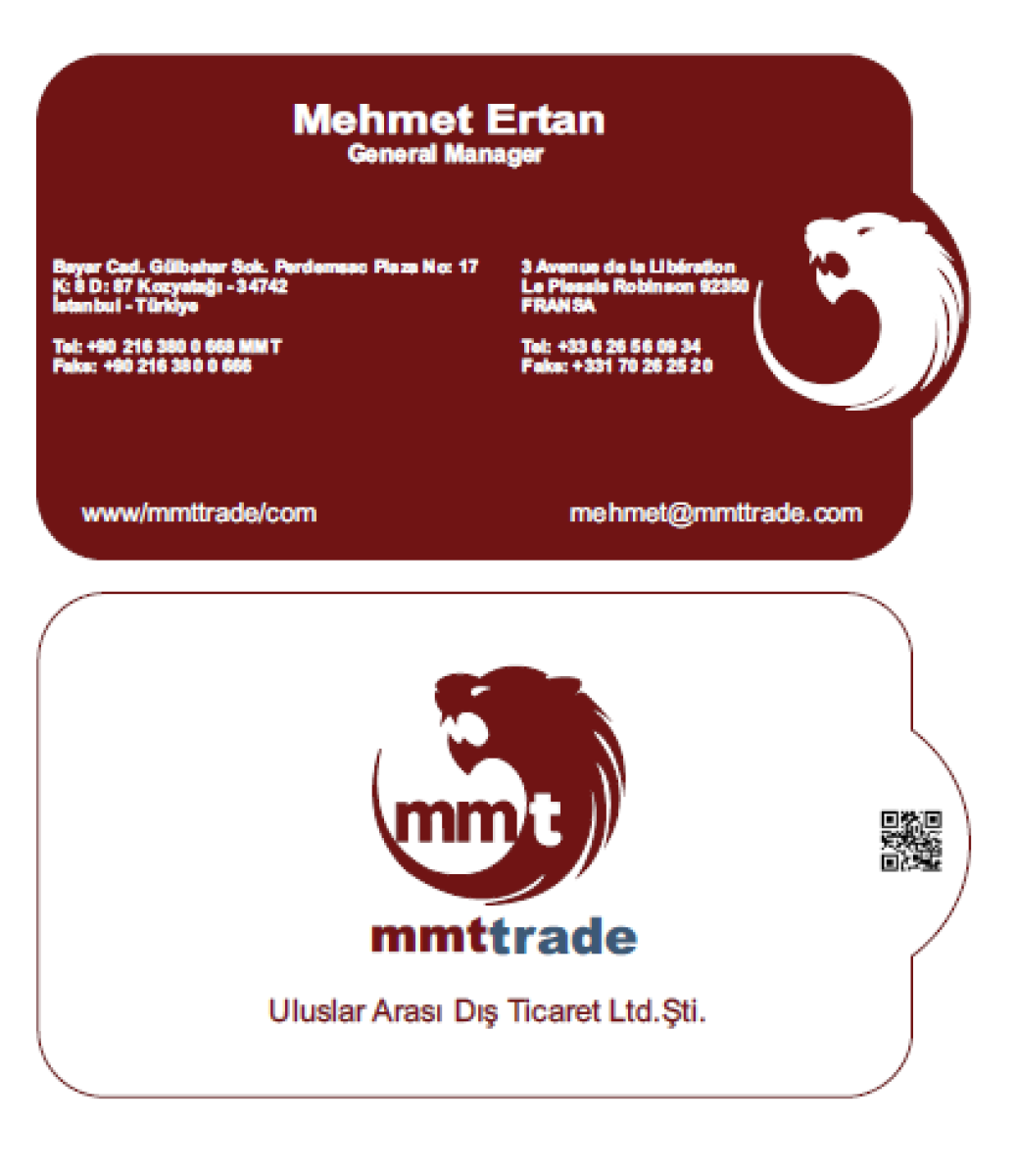 Tasarlayan design-KARTVİZİT TASARIMI