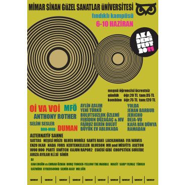 Akademifest 2011 Afiş Tasarımı yarışmasına tasarımcı etuc tarafından sunulan  tasarım 