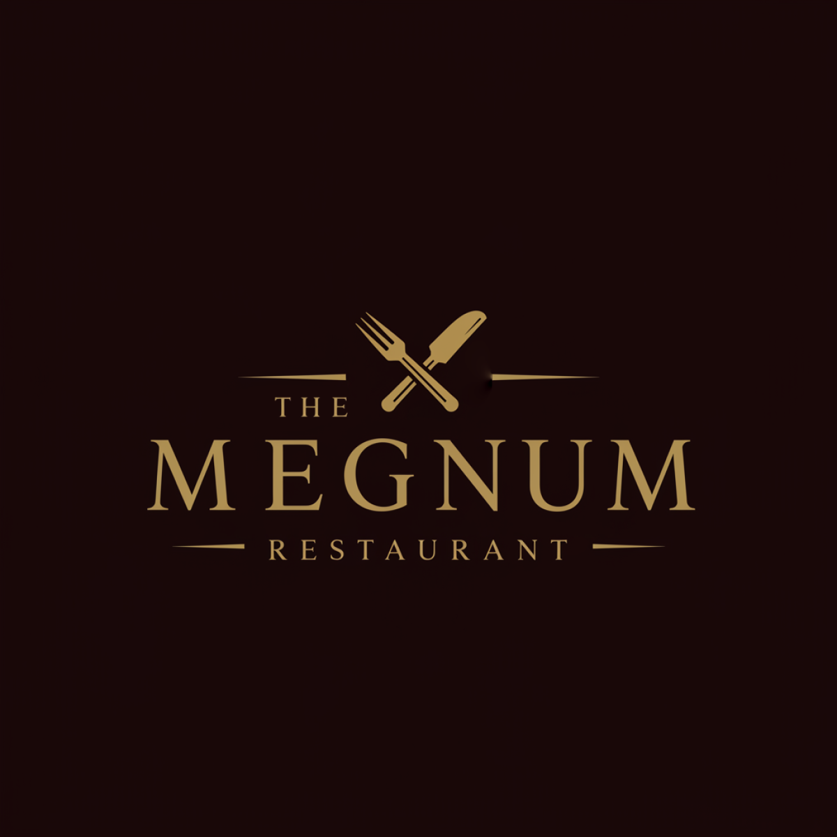 Tasarlayan Freelancetasarim-The Megnum Restoranı İçin Logo Tasarım.