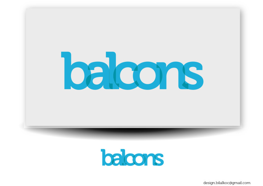 Türkiyenin cam balkon logosu yarışmasına tasarımcı BilalKoc tarafından sunulan  tasarım 