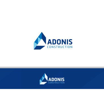 Adonis Construction Logo Tasarımı yarışmasına tasarımcı grfkismail tarafından sunulan  tasarım 