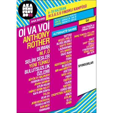 Akademifest 2011 Afiş Tasarımı yarışmasına tasarımcı umutcoan tarafından sunulan  tasarım 