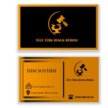 avukatlık ofisine logo ve kart tasarlama yarışmasına tasarımcı ByBaykuş tarafından sunulan  tasarım 