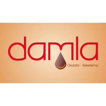 DAMLA Çikolata ve Şekerleme logo tasarım yarışmasına tasarımcı Esraya tarafından sunulan  tasarım 