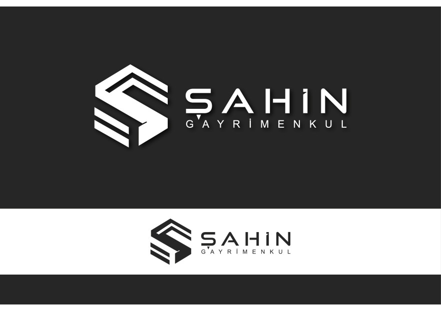 Şahin Gayrimenkul Logo + Kurumsal Kimlik yarışmasına tasarımcı millecento tarafından sunulan  tasarım 