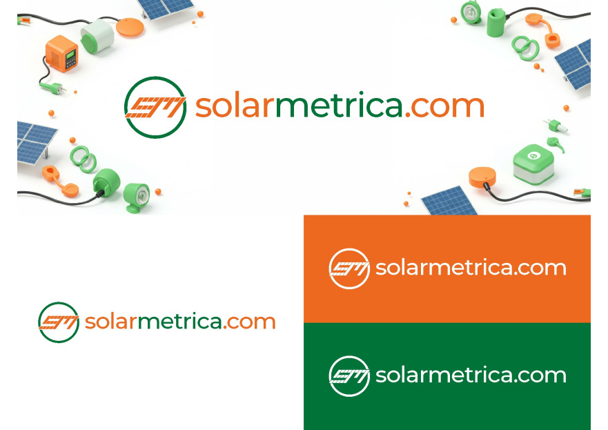 solarmetrica.com İçin Yenilikçi Logo yarışmasına tasarımcı SZR Graphic Design tarafından sunulan  tasarım 
