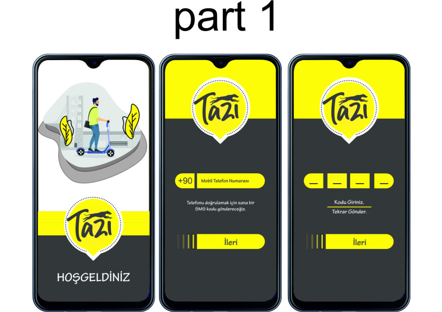 SCOOTER PAYLAŞIM SİSTEMİNE TASARIM yarışmasına tasarımcı Nureda_ tarafından sunulan  tasarım 