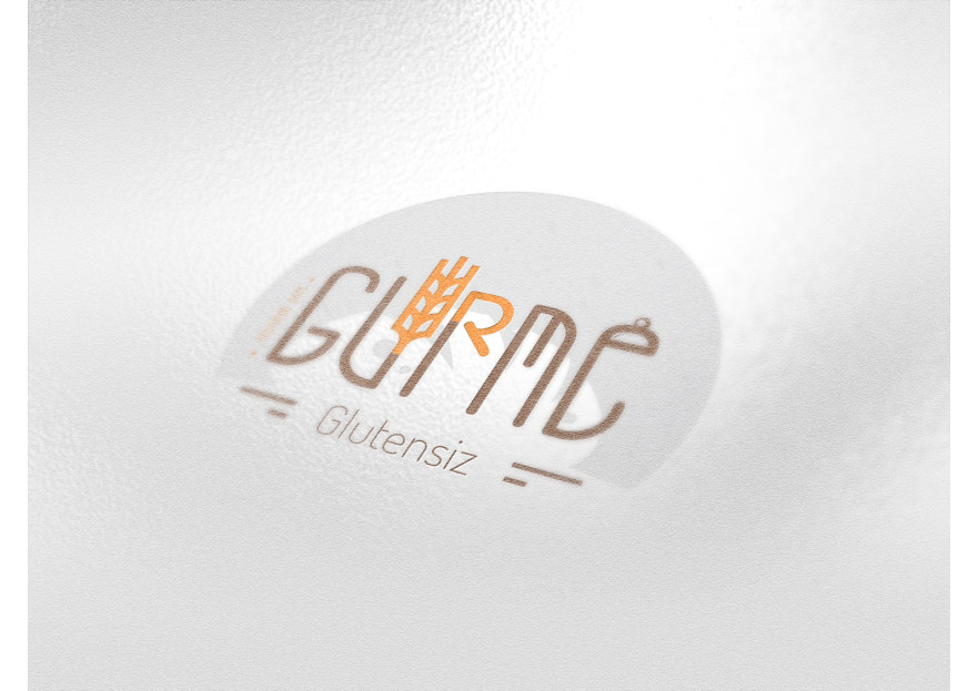 Glutensiz gıda üreten restoran cafe Logo yarışmasına tasarımcı Kadir Diler tarafından sunulan  tasarım 