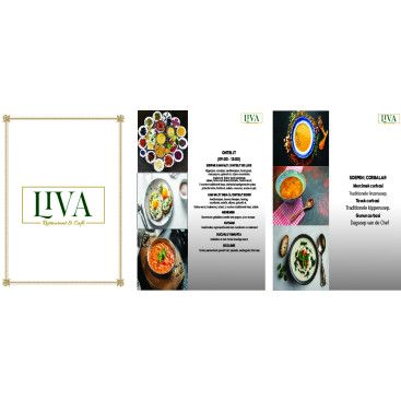 Restoran cafe tarzı menü tasarımı  yarışmasına tasarımcı koniciwamike tarafından sunulan  tasarım 