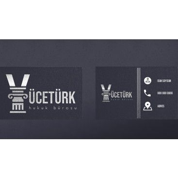 avukatlık ofisine logo ve kart tasarlama yarışmasına tasarımcı burakciftci tarafından sunulan  tasarım 