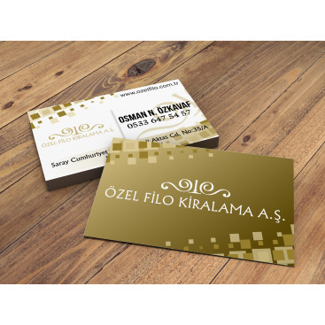 Özel Filo'nun kartvizit tasarımı yarışmasına tasarımcı DizaynMizayn tarafından sunulan  tasarım 