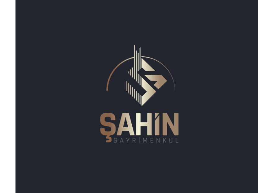 Şahin Gayrimenkul Logo + Kurumsal Kimlik yarışmasına tasarımcı GCLONR tarafından sunulan  tasarım 