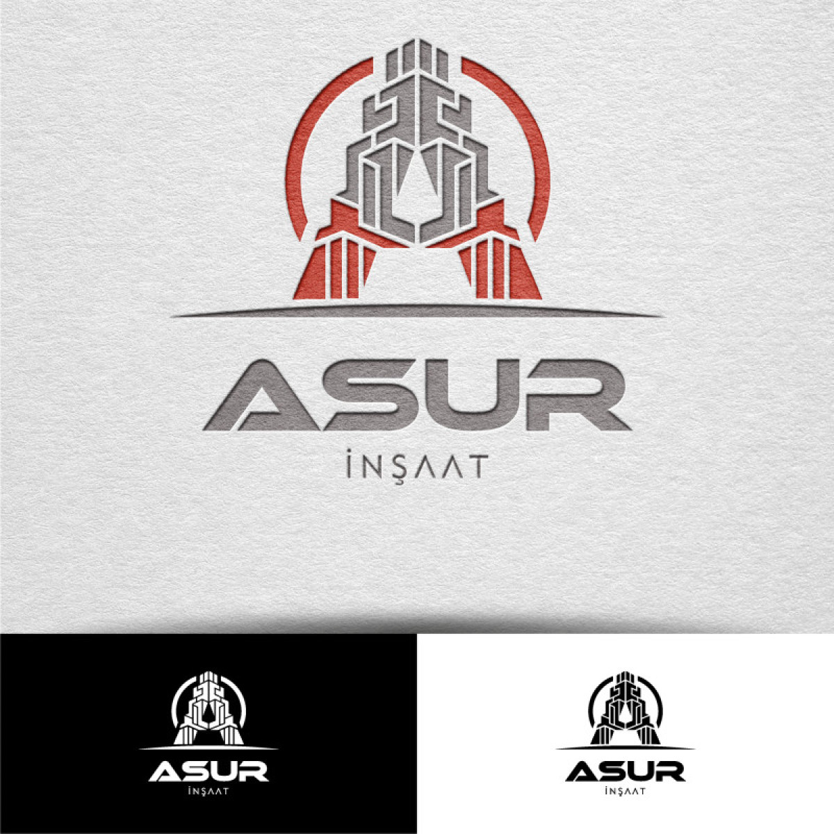 Tasarlayan Gökko0-ASUR İNŞAAT İÇİN LOGO TASARIM