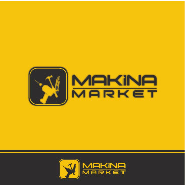 MAKİNA MARKET İSİMLİ ŞİRKETİMİZE LOGO  yarışmasına tasarımcı KPT6 tarafından sunulan  tasarım 